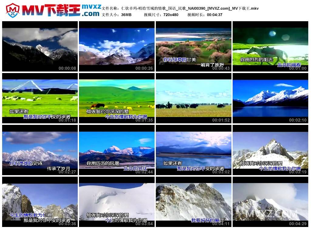 仁钦卓玛-唱给雪域的情歌_国语_民歌_NAI00390